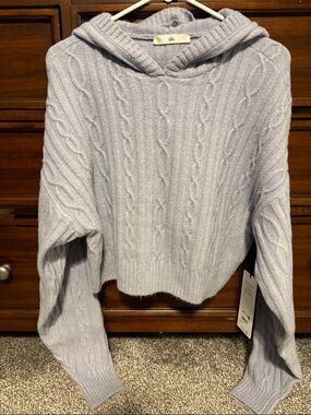 Alo Cable Knit Winter Bliss Hoodie